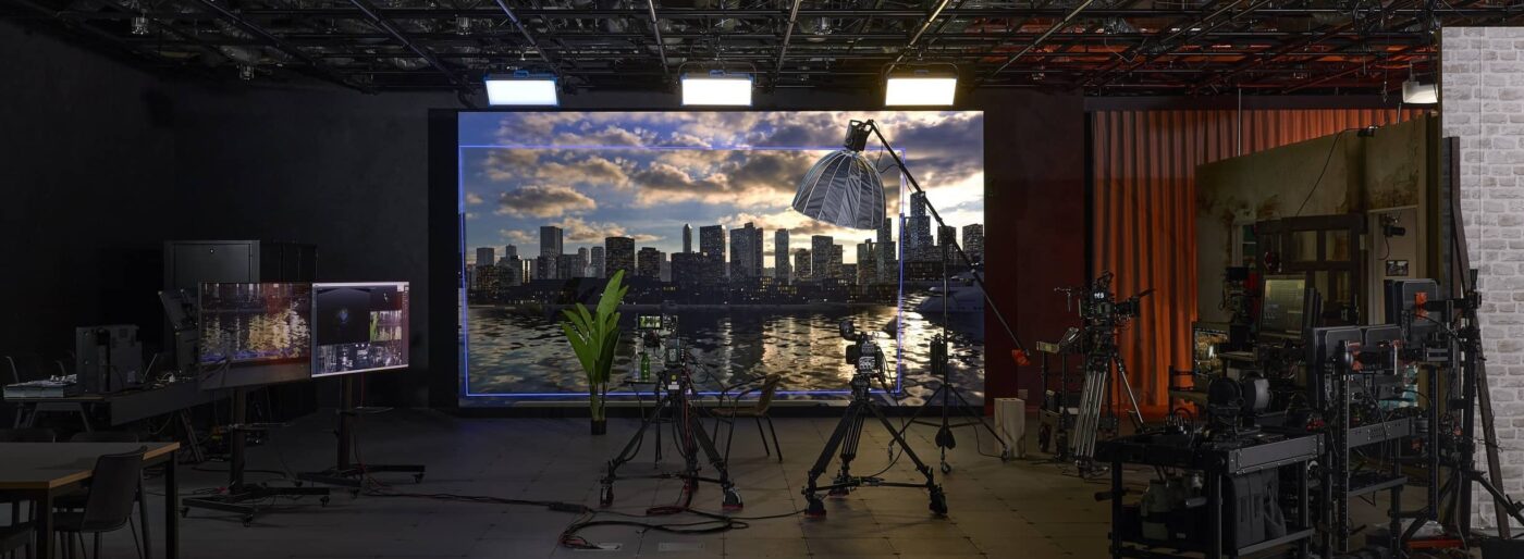 Plató virtual del nuevo centro de Sony en Japón.