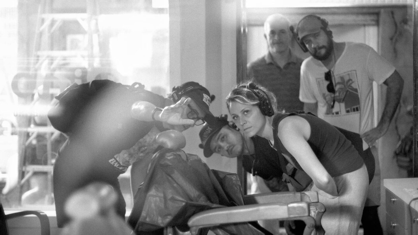 Kleber Mendonça Filho y la DoP Evgenia Alexandrova. Foto: Ligia Tiemi Sumi.