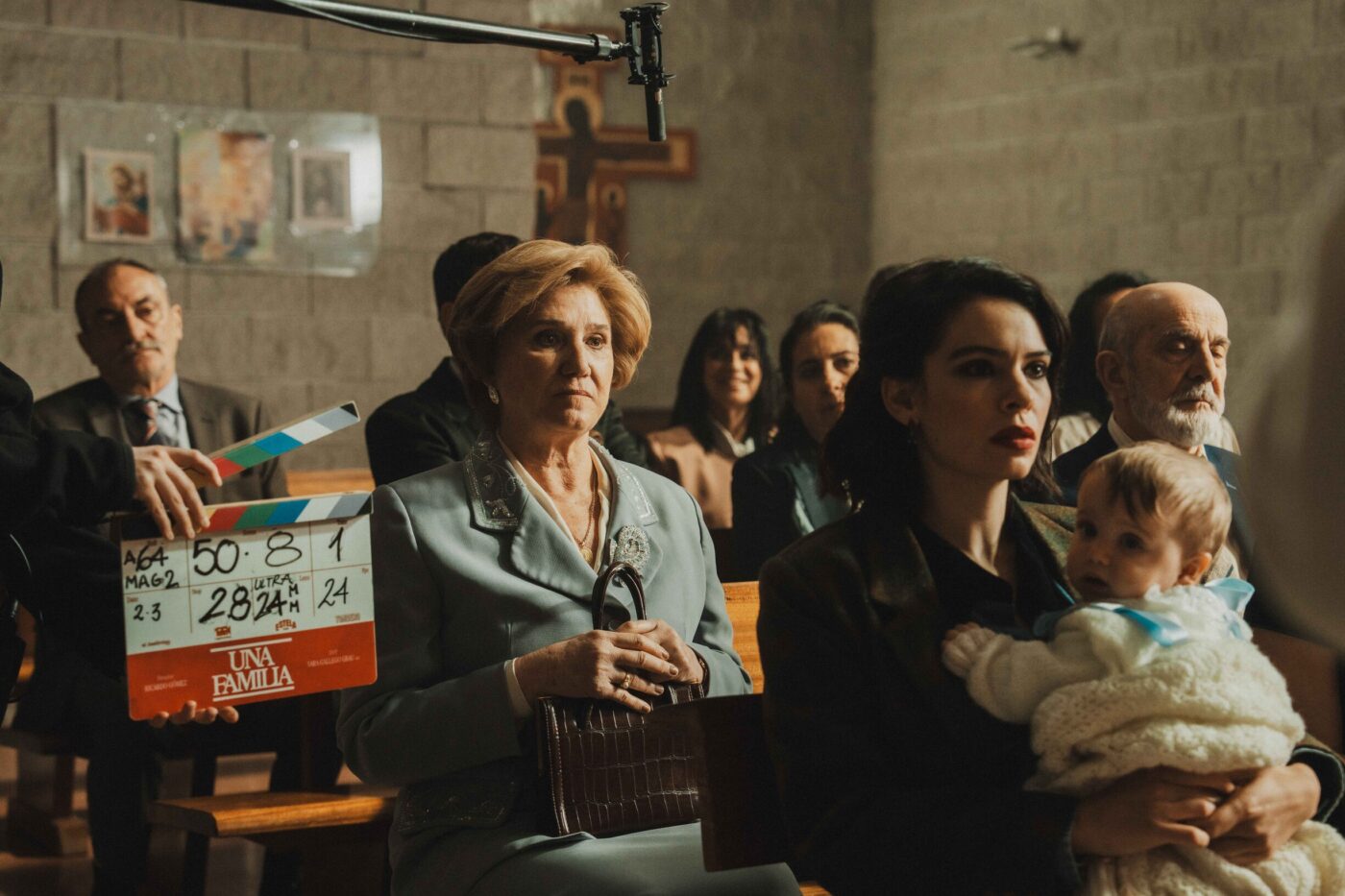 Imagen de rodaje de 'Una familia'.