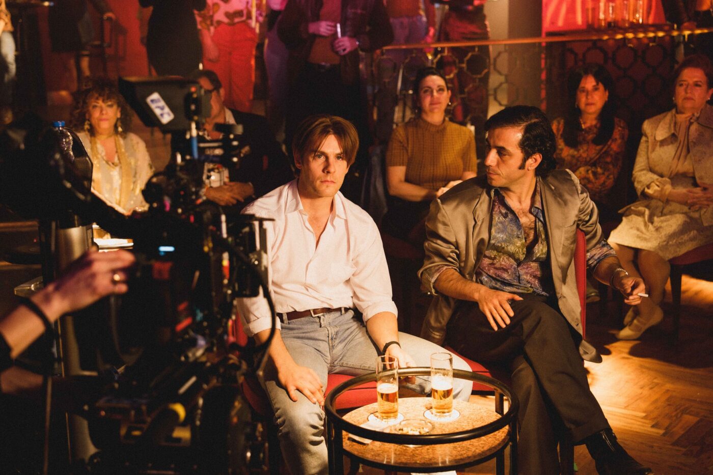 Imagen de rodaje de 'Una familia'.