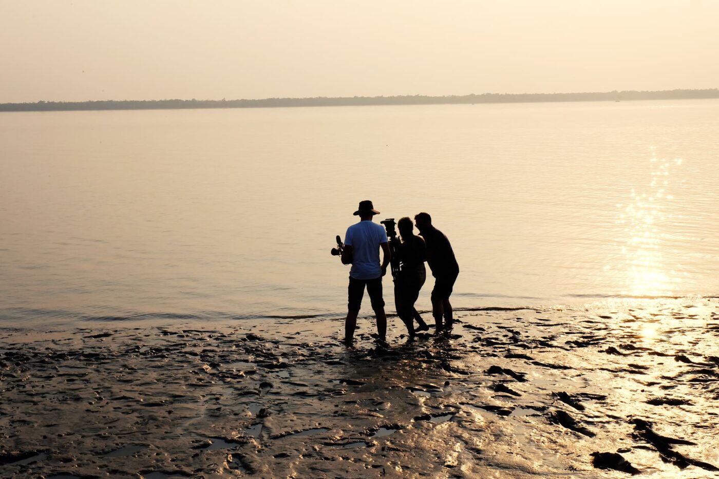 Fotografía del rodaje. El agua se convierte en un elemento narrativo dentro de este documental.