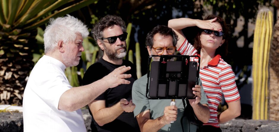 Rodaje de 'Amarga Navidad', de Pedro Almodóvar
